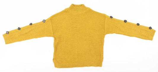 Primark Womens Green Striped  Pullover Jumper Size 6