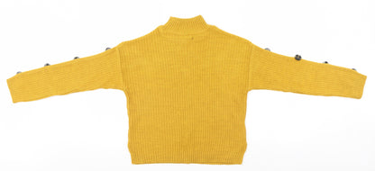 Primark Womens Green Striped  Pullover Jumper Size 6