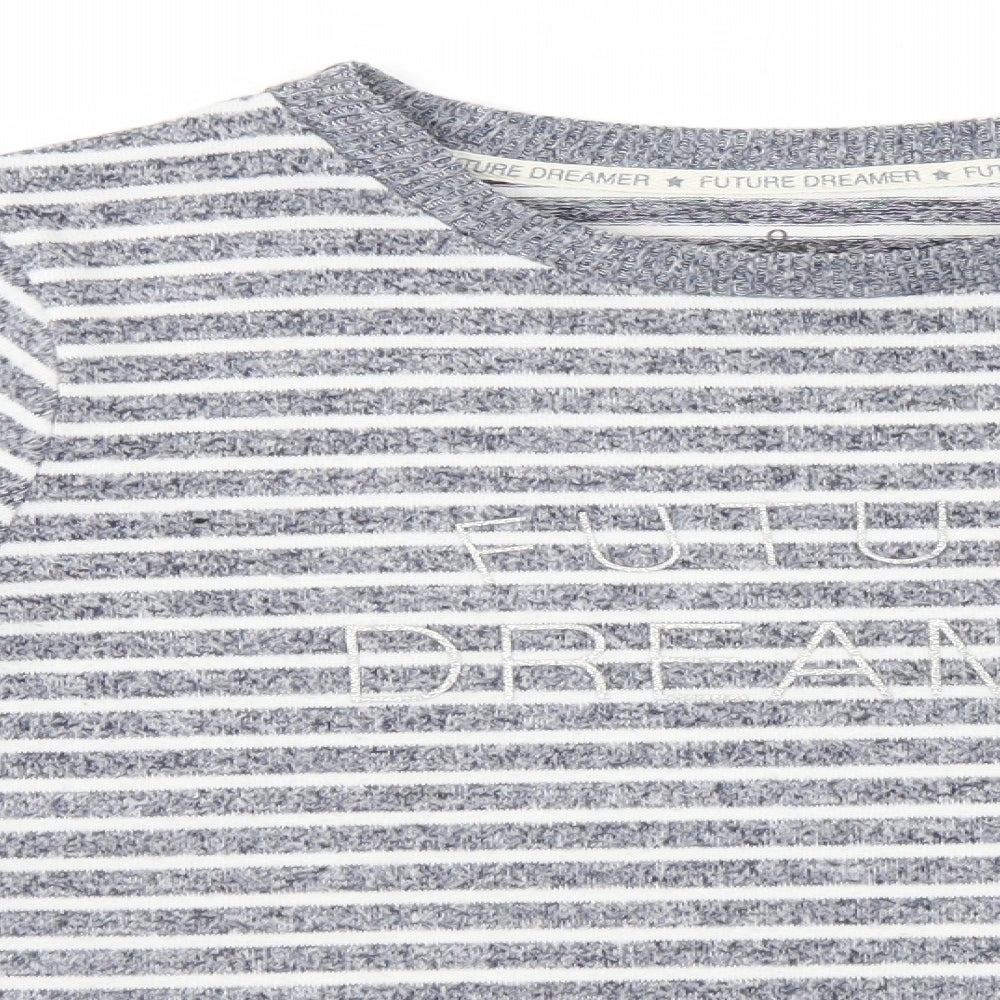 Womens UK Size 6 Love to lounge Grey Pullover Jumper