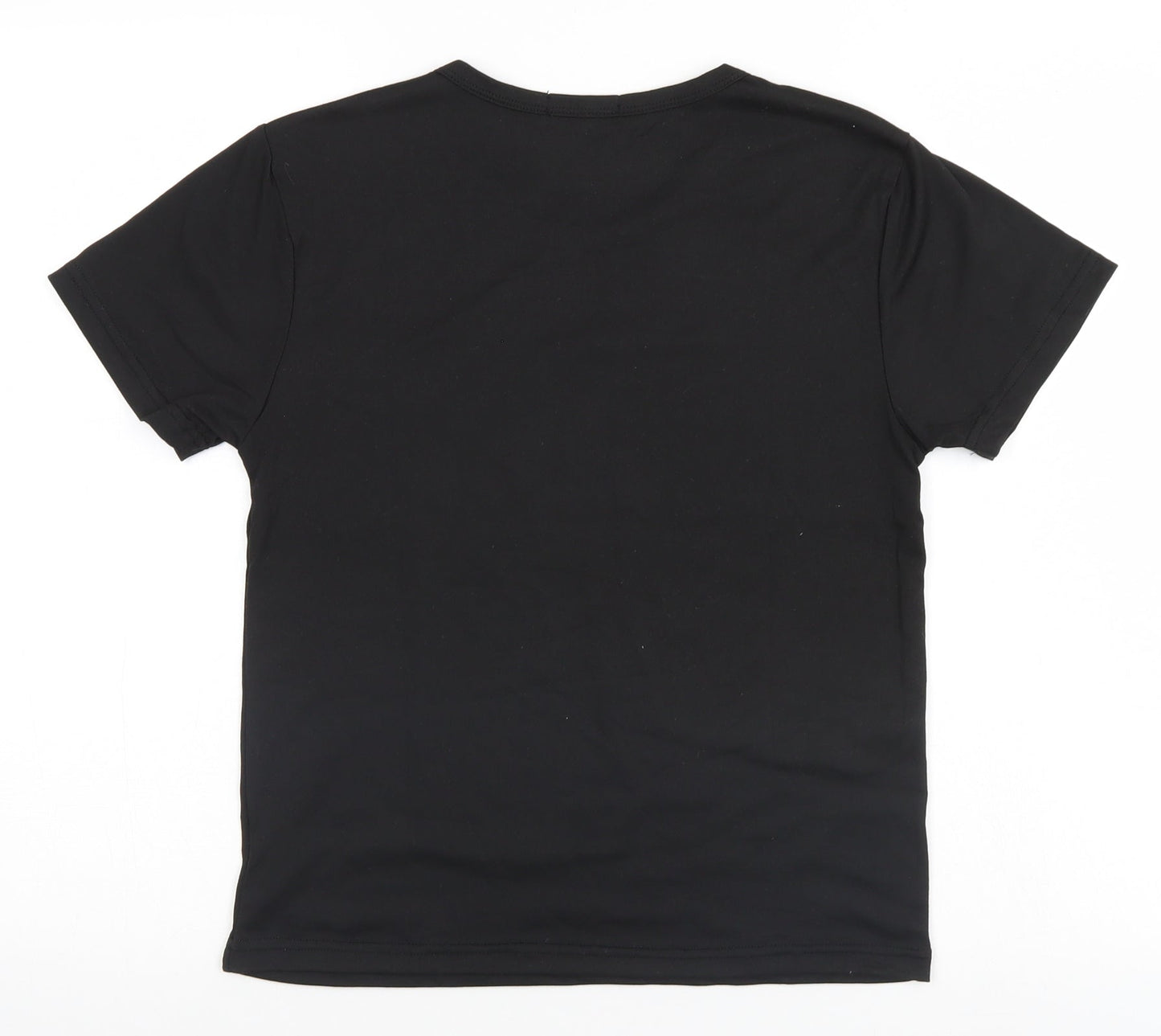 Zsiibo Womens Black   Basic T-Shirt Size S  - Heart