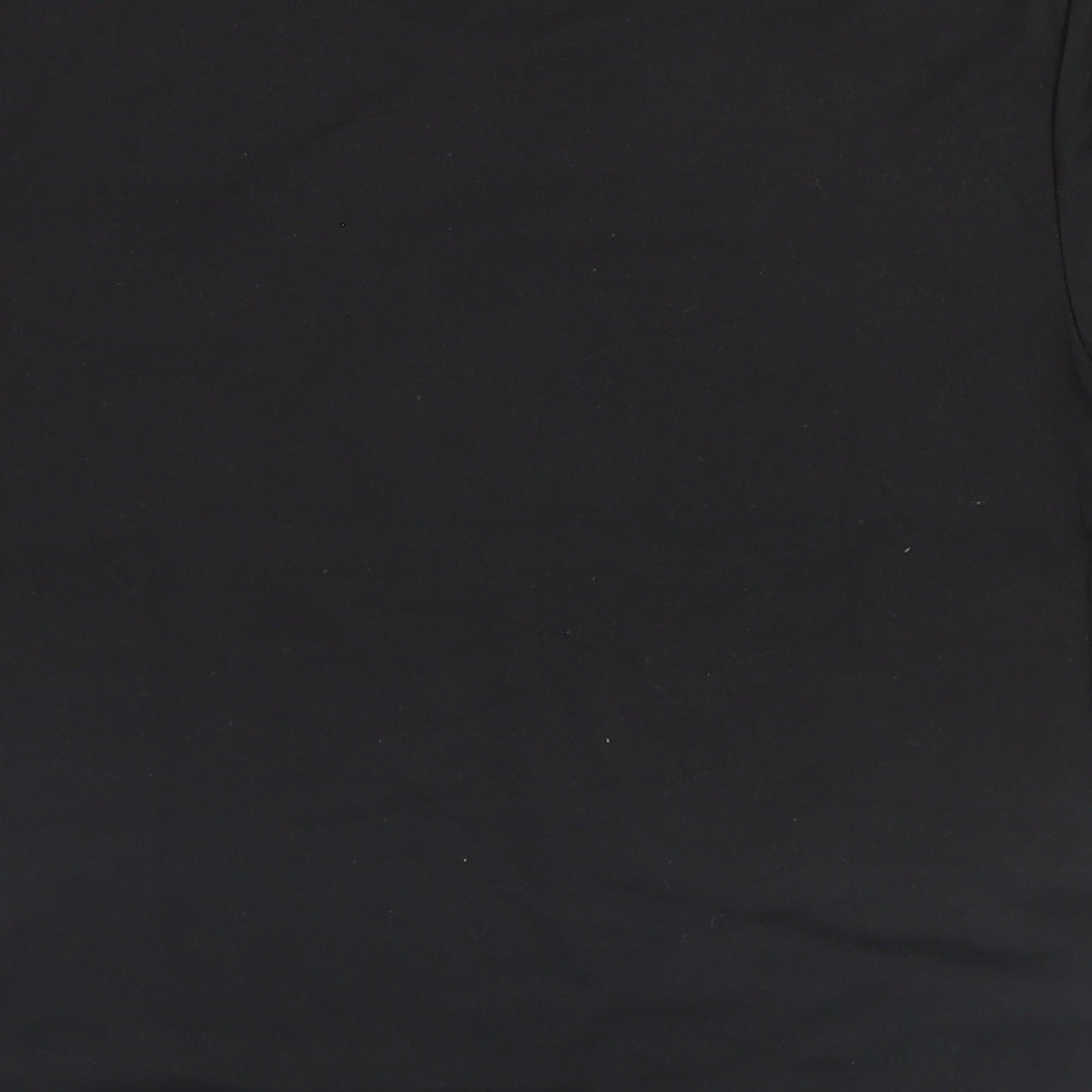 Zsiibo Womens Black   Basic T-Shirt Size S  - Heart