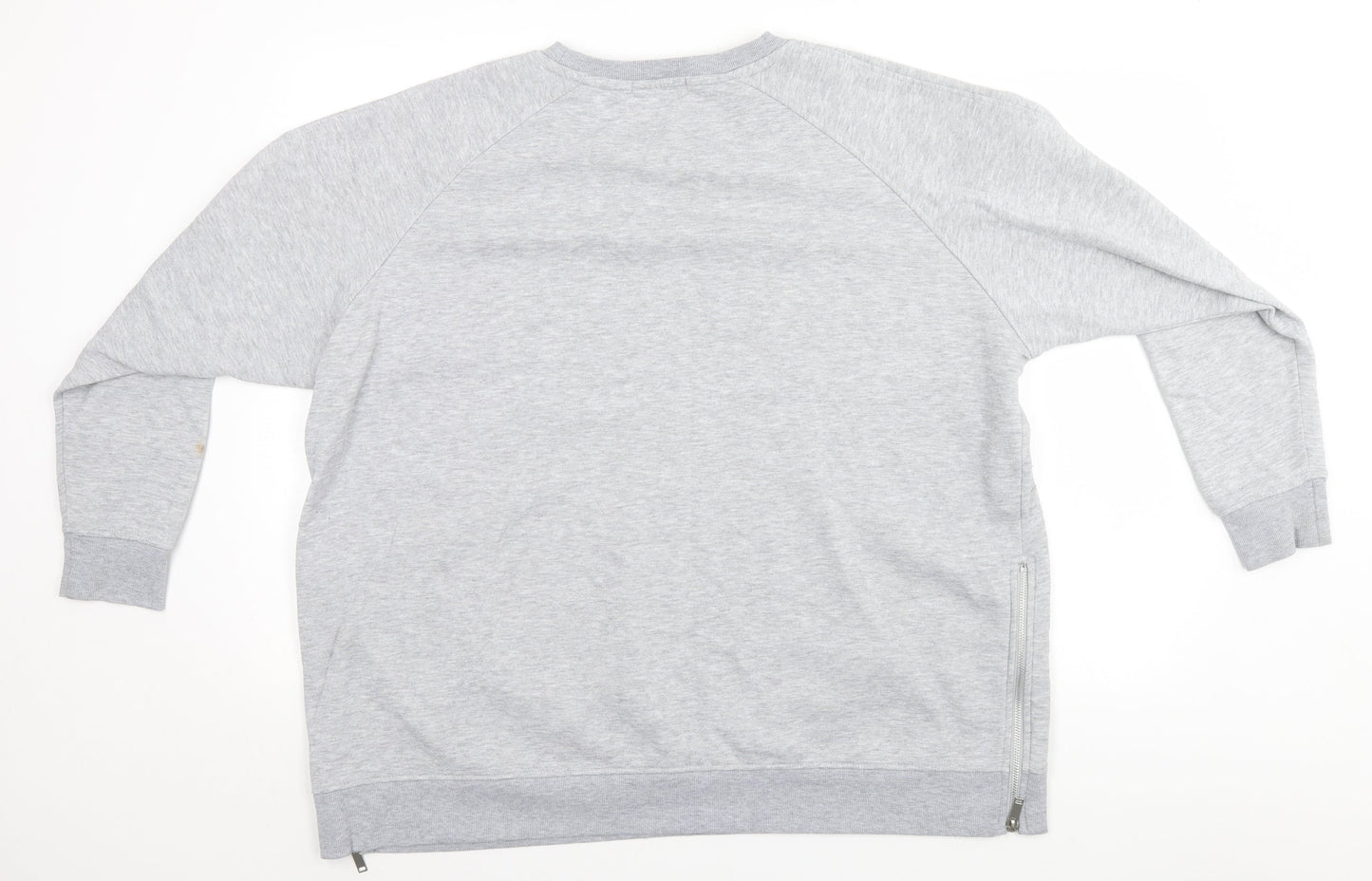 Mens UK Size  Preworn Grey Pullover Sweatshirt