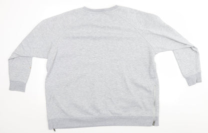 Mens UK Size  Preworn Grey Pullover Sweatshirt