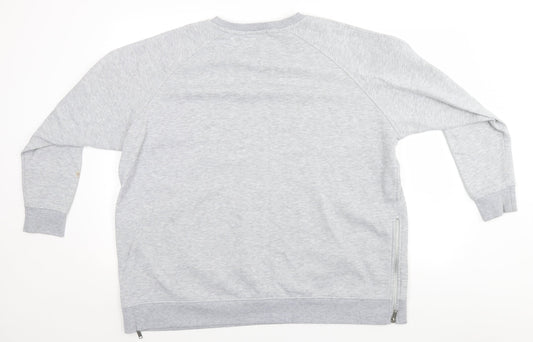 Mens UK Size  Preworn Grey Pullover Sweatshirt