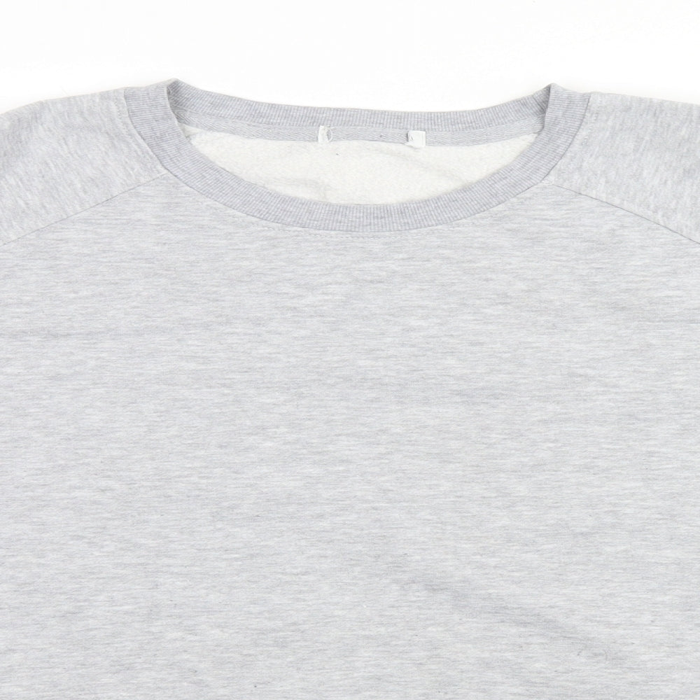 Mens UK Size  Preworn Grey Pullover Sweatshirt