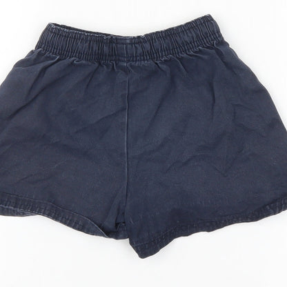 M&S Girls Blue   Culotte Shorts Size 5-6 Years