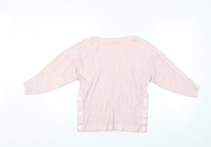 Womens UK Size S M&S Pink Pullover Jumper