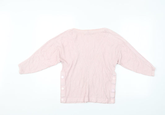 Womens UK Size S M&S Pink Pullover Jumper
