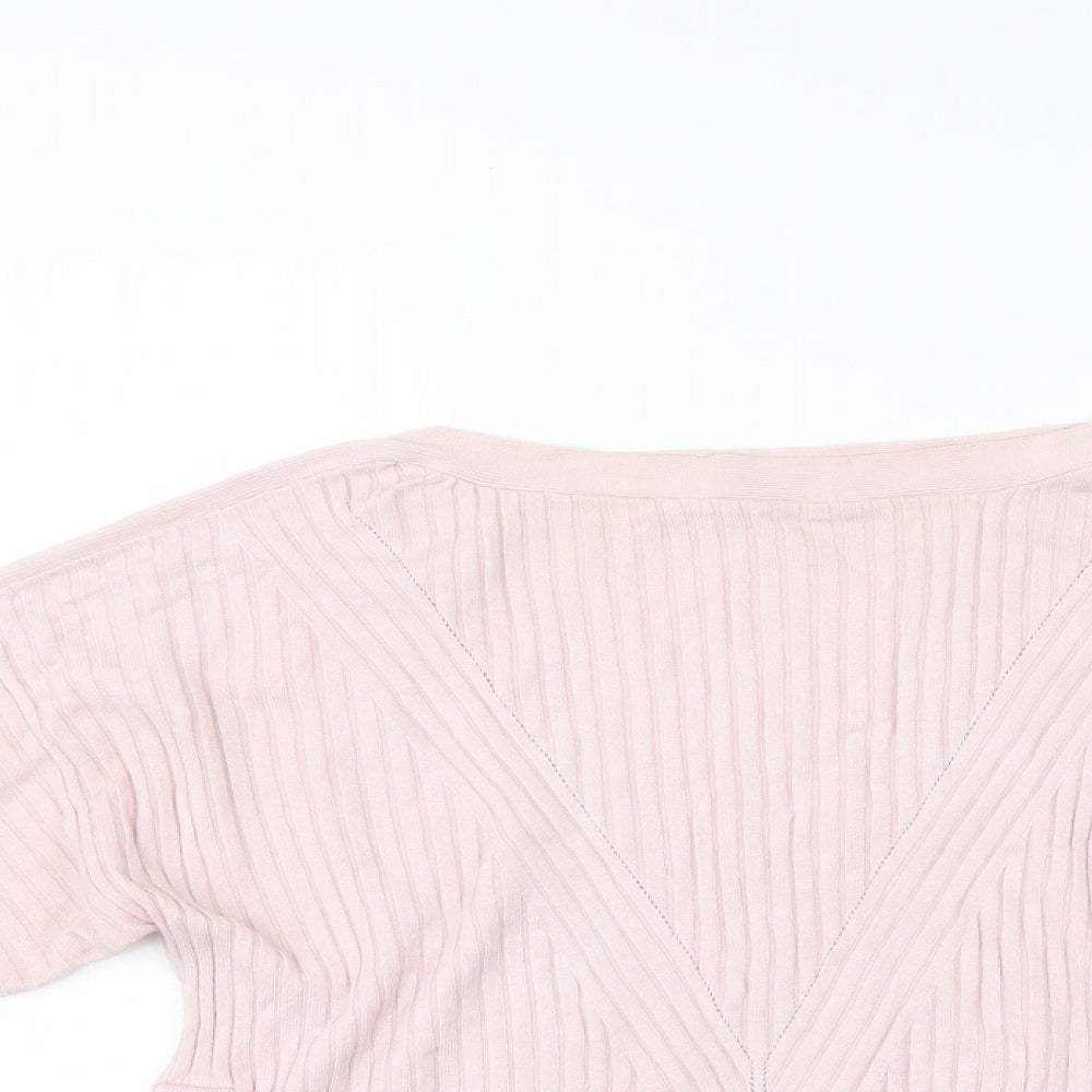 Womens UK Size S M&S Pink Pullover Jumper