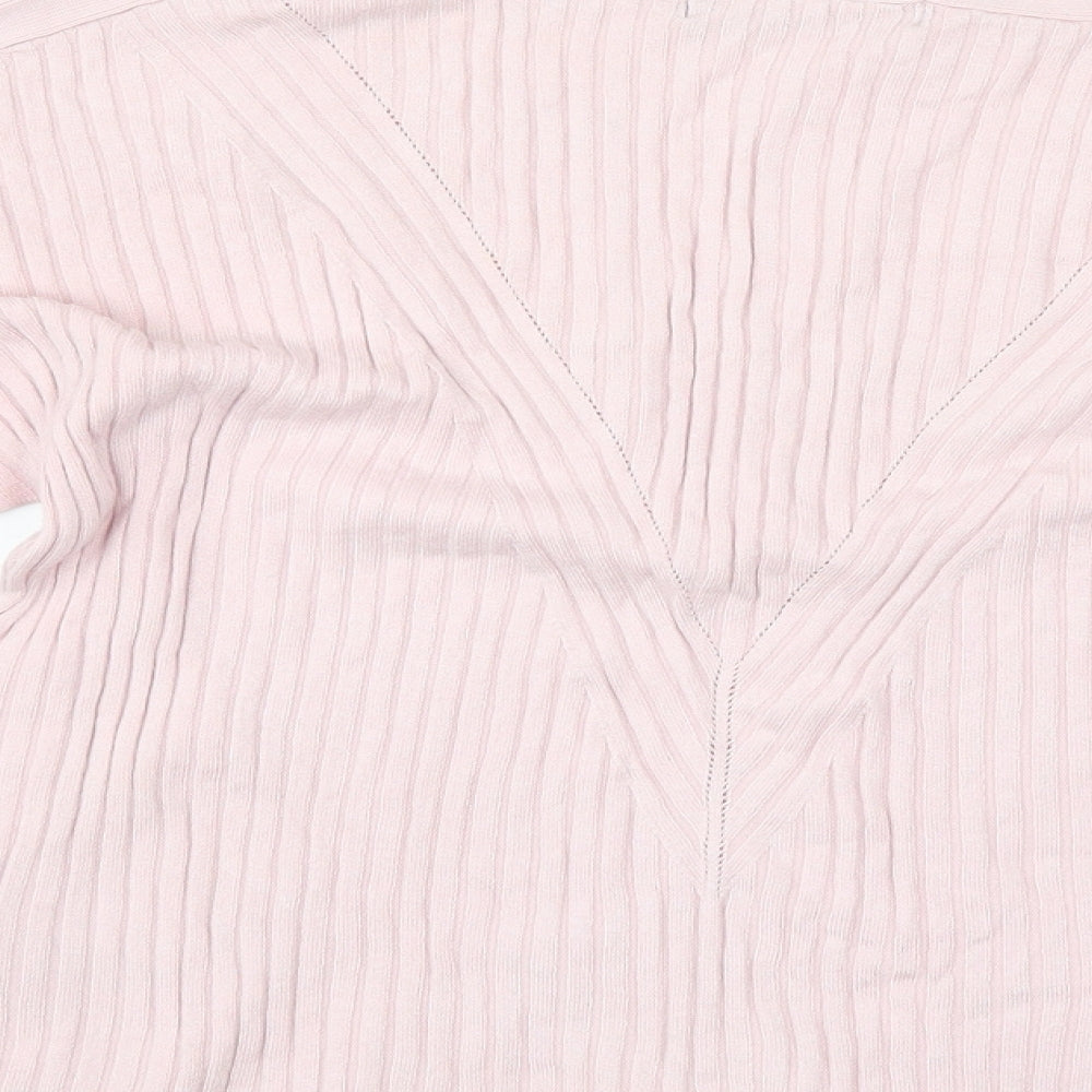 Womens UK Size S M&S Pink Pullover Jumper