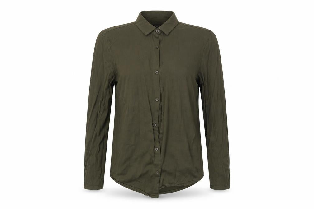 Womens UK Size S River Island Green Basic Button-Up
