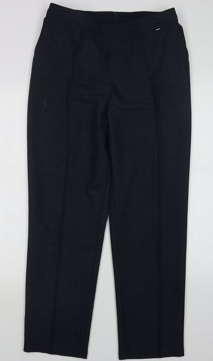 Womens UK Size 14 Marks and Spencer Regular Fit  Blue Trousers