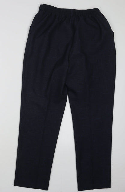 Womens UK Size 14 Marks and Spencer Regular Fit  Blue Trousers