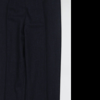 Womens UK Size 14 Marks and Spencer Regular Fit  Blue Trousers