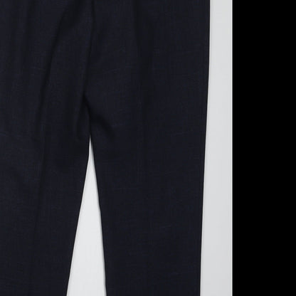 Womens UK Size 14 Marks and Spencer Regular Fit  Blue Trousers