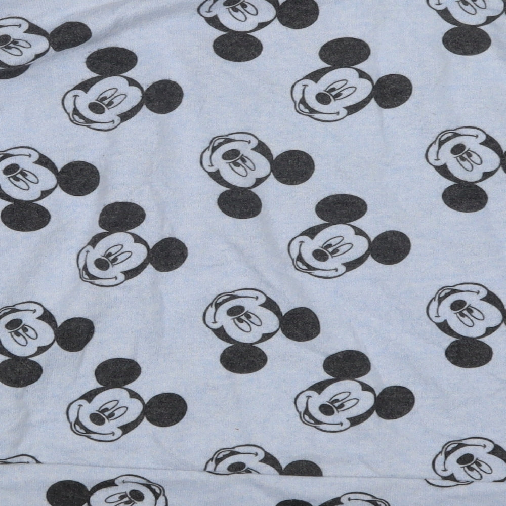 Love to Lounge Womens Blue Geometric  Top Pyjama Set Size 12  - Mickey Mouse