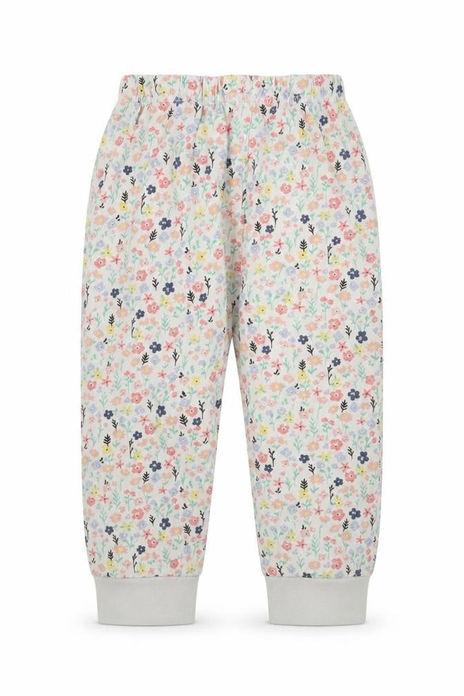 TU Girls White Floral  Capri Pyjama Set Size 3-4 Years