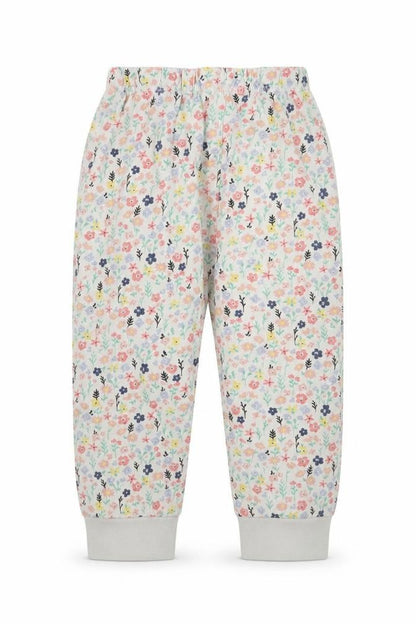 TU Girls White Floral  Capri Pyjama Set Size 3-4 Years