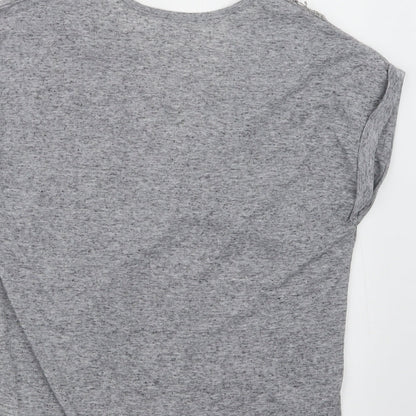 Beth Jordan Womens Grey   Basic T-Shirt Size M