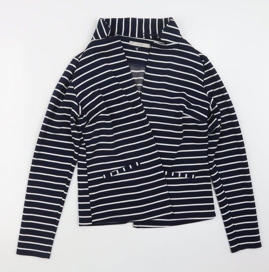 George Womens Blue Striped  Jacket  Size 10
