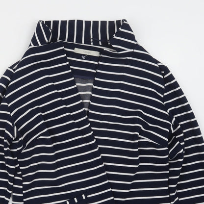George Womens Blue Striped  Jacket  Size 10