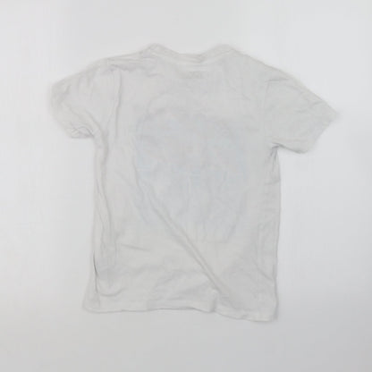 Pep&Co Boys White   Basic T-Shirt Size 8-9 Years
