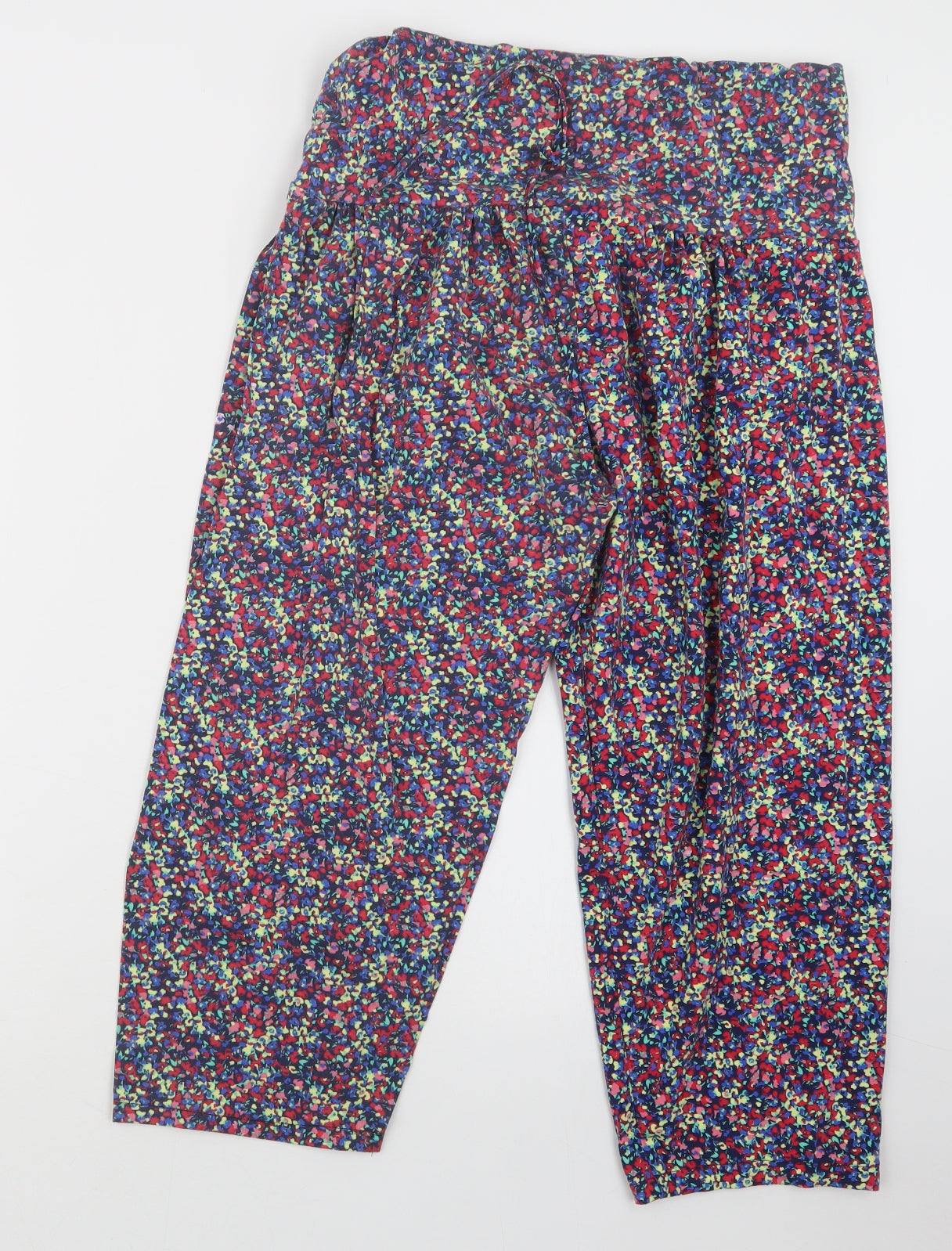 Womens UK Size 30 in Preworn Regular Fit Cropped Purple Trousers