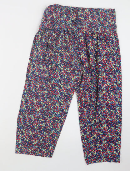Womens UK Size 30 in Preworn Regular Fit Cropped Purple Trousers
