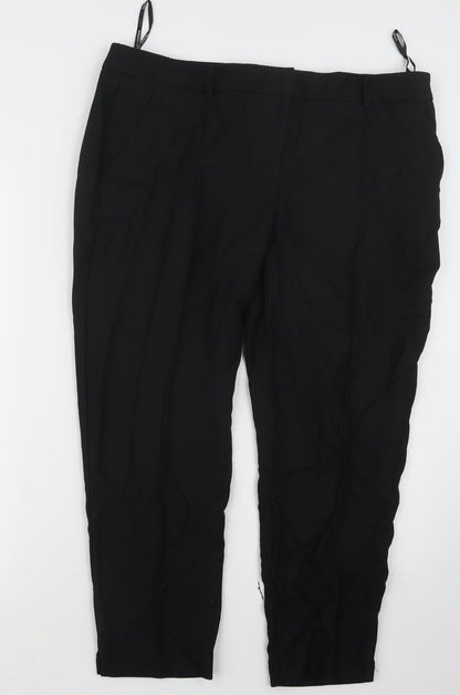 Womens UK Size 16 Dorothy Perkins Regular Fit  Black Trousers