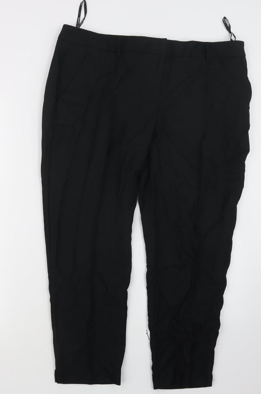 Womens UK Size 16 Dorothy Perkins Regular Fit  Black Trousers