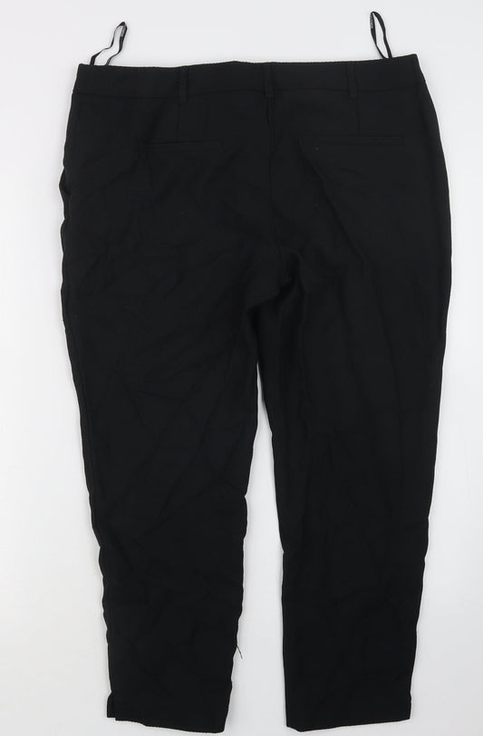 Womens UK Size 16 Dorothy Perkins Regular Fit  Black Trousers
