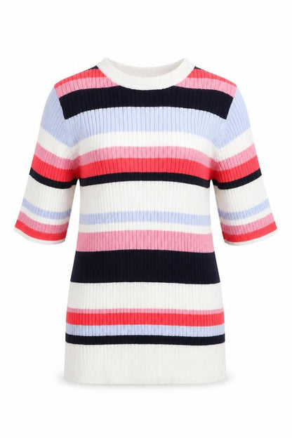 Marks & Spencer Womens Purple Striped  Pullover Jumper Size 8