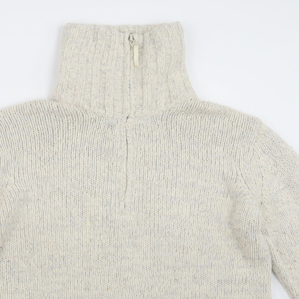 Womens UK Size 14 Marks and Spencer White Pullover Sweatshirt