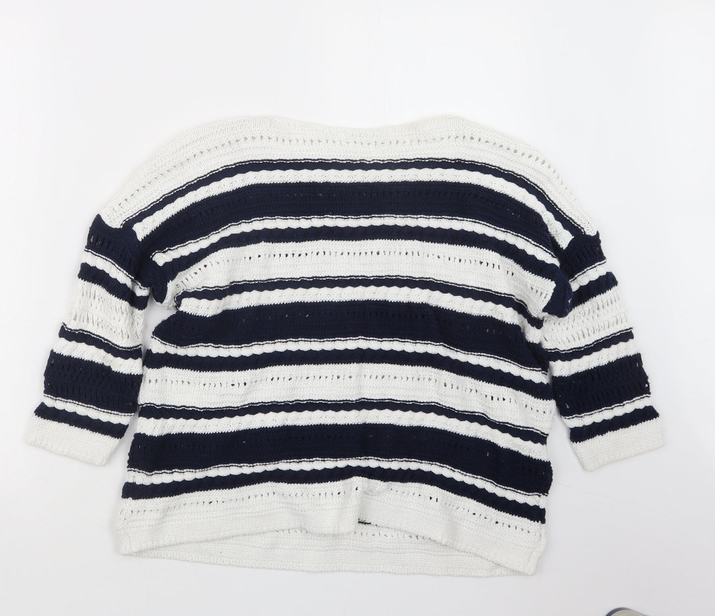 TU Womens Blue  Knit Pullover Jumper Size 14