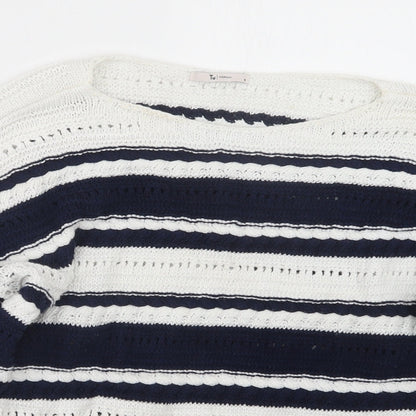 TU Womens Blue  Knit Pullover Jumper Size 14