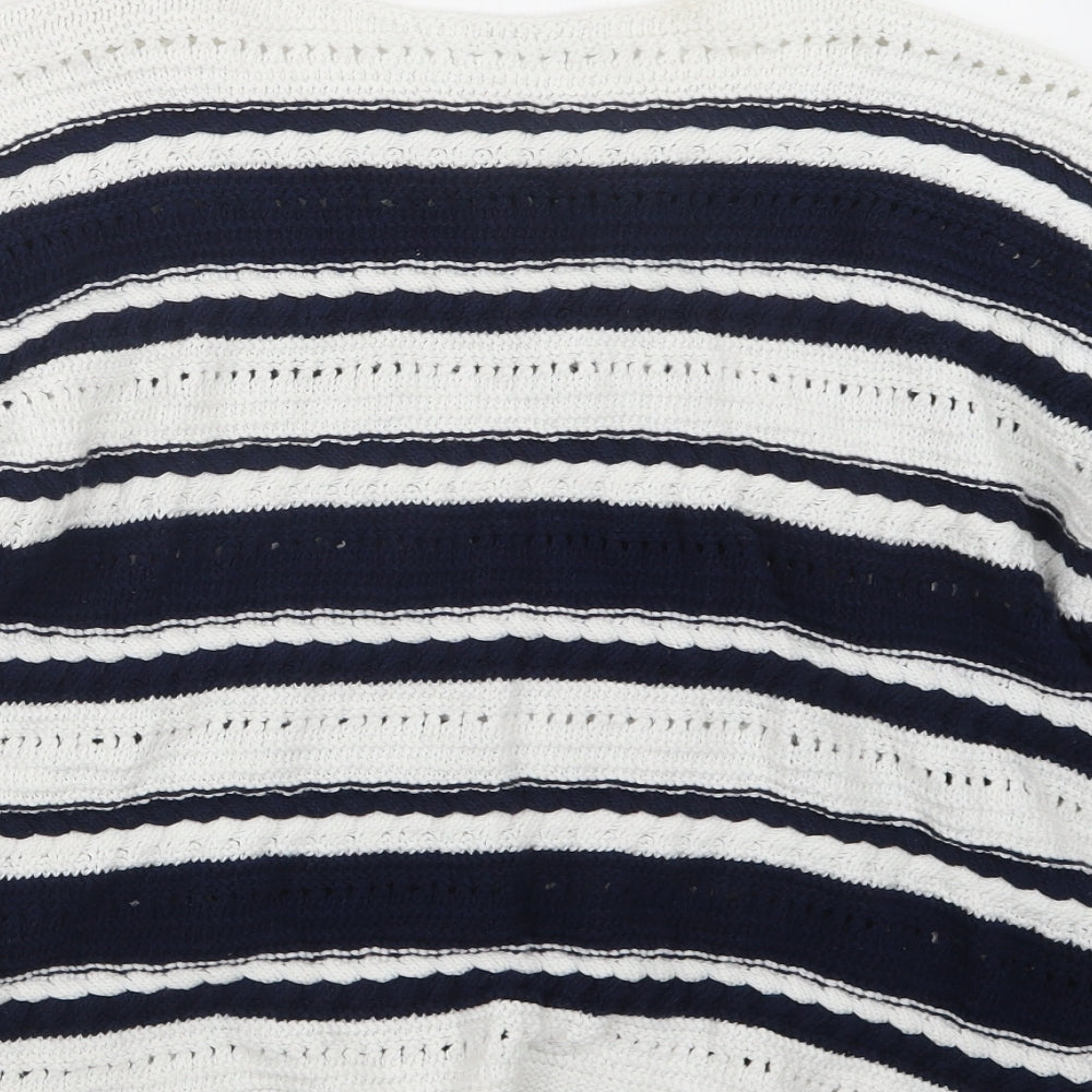 TU Womens Blue  Knit Pullover Jumper Size 14