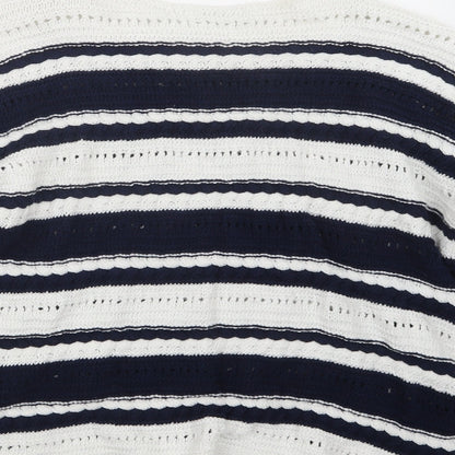 TU Womens Blue  Knit Pullover Jumper Size 14