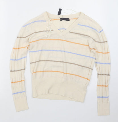 Womens UK Size S Marks and Spencer Ivory Pullover Jumper