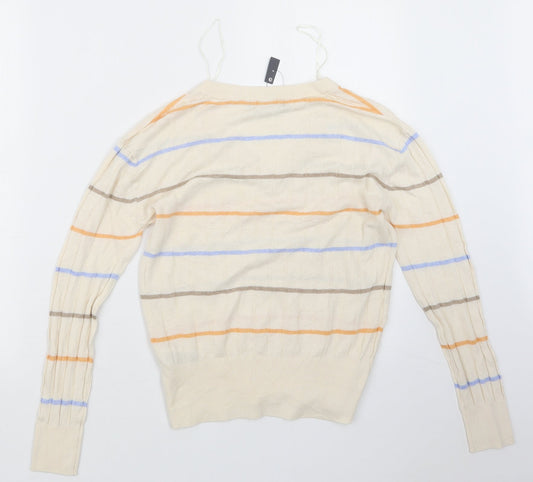 Womens UK Size S Marks and Spencer Ivory Pullover Jumper