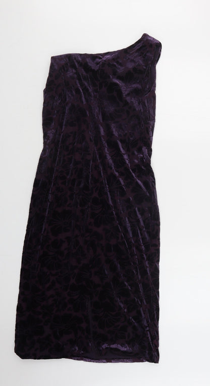 Bonmarché Womens Purple   T-Shirt Dress  Size 14