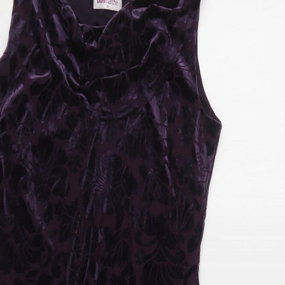 Bonmarché Womens Purple   T-Shirt Dress  Size 14