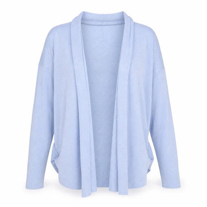 Womens UK Size 8 Nutmeg Blue Cardigan Jumper