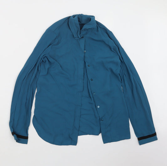 Primark Womens Blue   Basic Button-Up Size 4