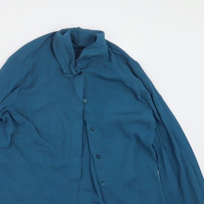Primark Womens Blue   Basic Button-Up Size 4