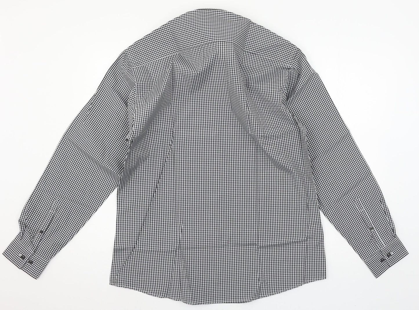 Mens UK Size 40 Disley Black  Button-Up Long Sleeve Casual Shirt