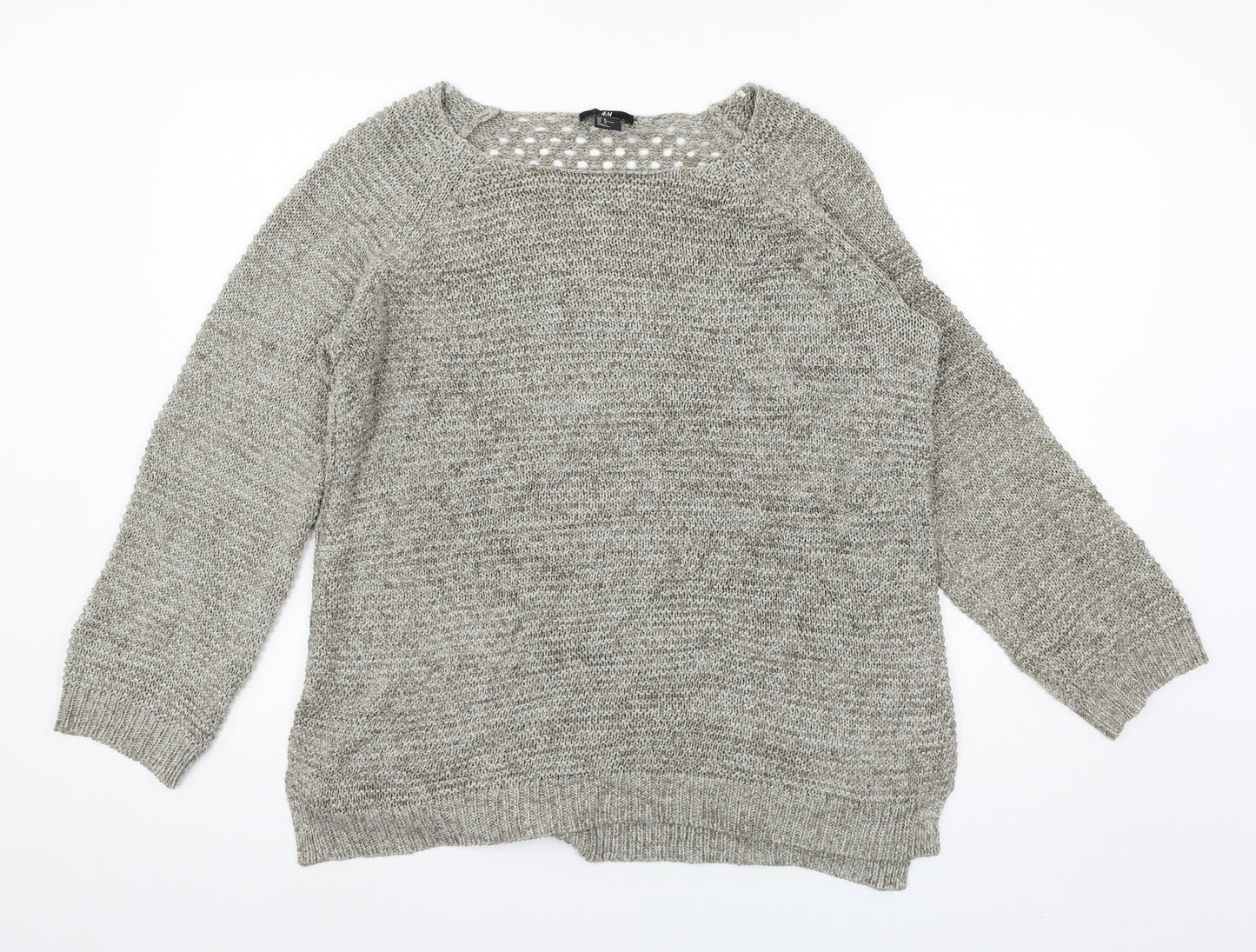Womens UK Size M H&M Grey Pullover Jumper