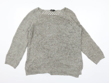 Womens UK Size M H&M Grey Pullover Jumper