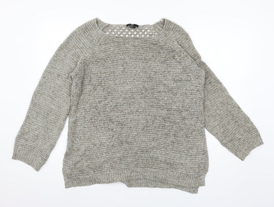 Womens UK Size M H&M Grey Pullover Jumper