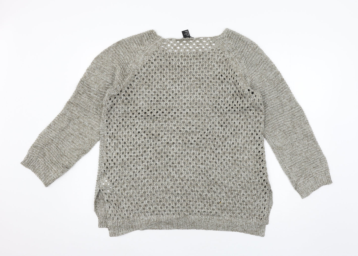 Womens UK Size M H&M Grey Pullover Jumper