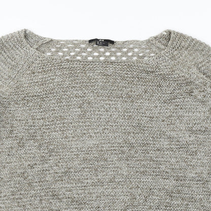 Womens UK Size M H&M Grey Pullover Jumper
